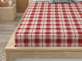 PrzytulneMieszkanie.pl Prześcieradło z mikrofibry TARTAN HEART kolorowe 90x200 cm
