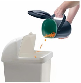 Niebiesko-zielony pojemnik na odpadki organiczne Addis Caddy, 2,5 l