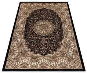 Dywan klasyczny Kashmir Ornament beżowo-czarny 200 cm x 290 cm