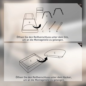 HOMCOM Fotel wypoczynkowy z podnóżkiem, funkcja leżenia, wygodny fotel telewizyjny, 68 x 91,5 x 88 cm, kolor Beżowy