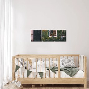 Obraz - W domu z przejażdżki (z zegarem) (90x30 cm)