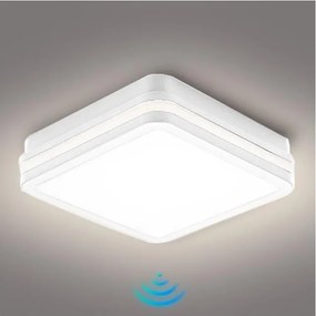 Brilagi - oprawa zewnętrzna LED z czujnikiem BENE LED/18W/230V 22x22 cm biała IP54