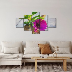 Obraz ciętego kwiatu (125x70 cm)