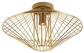 Lampa Sufitowa Design Złoty Drut z Efektem Świetlnym - ZahraDesignerski Oswietlenie wewnetrzne