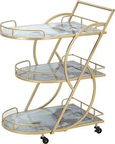 Wózek do mieszania szkła marmurowego 71X45,5X84,5 cm