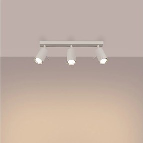 Lampa sufitowa nowoczesny Briix, stal - 3 źródło światła 3000K - L.45 x H.17 cm - beżowy