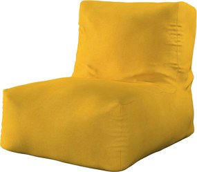 Puf-fotel kolor żółty tkanina strukturalna