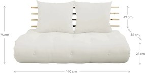 Sofa rozkładana Karup Design Shin Sano Natural Clear/Grey