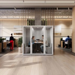 Budka akustyczna do biura INBOX 4-osobowa 2200 x 2200 x 1220 mm