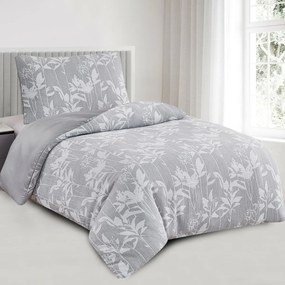 Pościel żakardowa Alabama szara, 140 x 200 cm, 70 x 90 cm