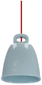 Niebieska lampa wisząca z ceramicznym kloszem Sewilla – Candellux Lighting