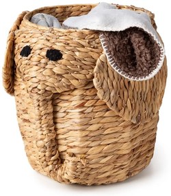 Dziecięcy kosz na zabawki z hiacyntu wodnego w naturalnym kolorze ø 30x35 cm Elephant – Compactor