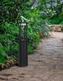 Czarna lampa ogrodowa LED wolnostojąca - S340 P9-E04