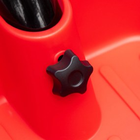 AIYAPLAY Trójkołowy rower dziecięcy z pasem bezpieczeństwa i dwoma koszykami Czarny+Czerwony