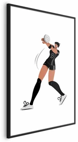Plakat Siatkarka 40x60 cm z ramą czarną bez marginesu ARTGEIST B