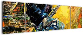 Obraz saksofonisty (170x50 cm)