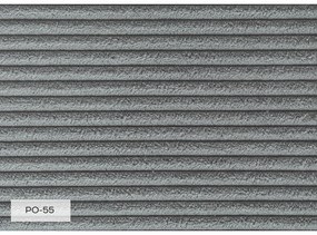 Jasnoszary sztruksowy szezlong (prawostronny) Chic Charlotte – Miuform