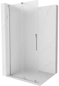 Mexen Velar ścianka prysznicowa rozsuwana Walk-in 100 x 200 cm, szron 8 mm, chrom - 871-100-000-33-01