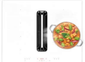 Klarstein AirJet 60cm 4 Strefy Gotowania Płyta Indukcyjna z Okapem Biały