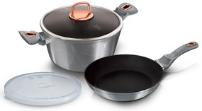 Garnek z patelnią z powłoką granitową E9-K63