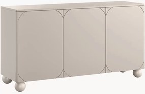 Komoda Sonatia II 150 cm trzydrzwiowa - kaszmir / nogi kule