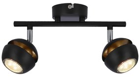 Lampa sufitowa w czarno-złotym kolorze z metalowym kloszem 8x32 cm Boni – Candellux Lighting