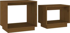 Drewniane stoliki kawowe 2w1 miodowy brąz D4-M61