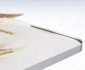 Lustro Elipsa 100x50cm srebrne GX06 ścienne owalne łazienkowe do salonu sypialni loftowe Industrialne minimalistyczne