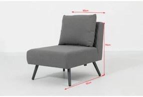 Melia LIKA-TEX® szary - luksusowy zestaw ogrodowy