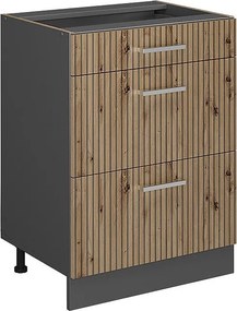 Szafka dolna do kuchni dąb rzemieślniczy 60x46x81.6 r-line