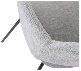 Jasnoszare krzesła zestaw 2 szt. Rowley – Unique Furniture