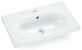 Bathco 0516 - Umywalka wpuszczana ICE 60x35 cm żywica/biała