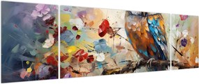 Obraz - Malowana sowa (170x50 cm)