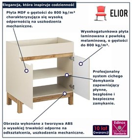Kaszmirowa stojąca szafka pod umywalkę W8-P94