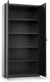 Szafa warsztatowa HOBBY III, 1800 x 900 x 380 mm, 4 półki, ciemnoszara