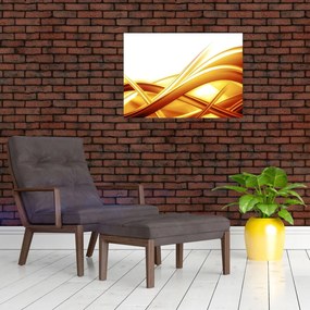 Obraz - Żółta abstrakcja (70x50 cm)