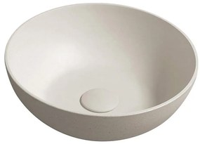 Sapho - Umywalka nablatowa FORMIGO śr. 39 cm beton/piaskowy