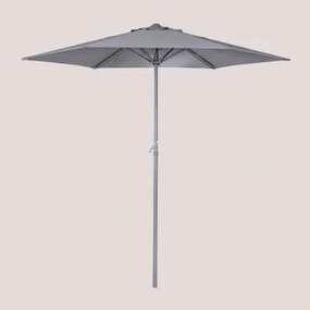 Parasol Ø235 Cm Z Tkaniny I Aluminium Jaden Gris Antracita - Sklum