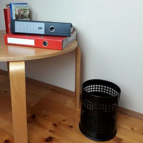 Alda Kosz na śmieci Officer perforowany 7 l,czarny, 7 l
