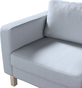 Pokrowiec na sofę Karlstad 2-osobową nierozkładaną krótki kolor niebieski tkanina strukturalna