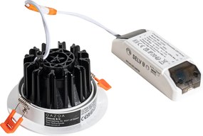 Wpuszczany reflektor biały 9,5 cm z LED 1300lm przyciemniany IP23 - Gaius