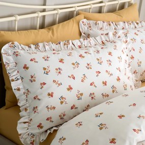 Biała pościel dwuosobowa 200x200 cm Frill Ditsy Floral – Catherine Lansfield