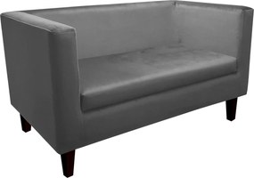 Sofa Monaco : Kolor nogi - Venge, Kolor tkaniny - VELVET - BL14, Typ tkaniny - Velvet, Wysokość nogi - 15 cm