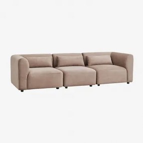 Sofa Modułowy 3-częściowy Fogler Sztruks Brąz Karmelowy - Sklum
