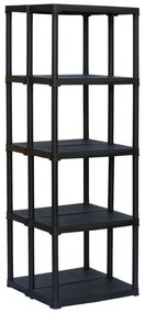 Regał plastikowy TEMPO, 1760x600x585 mm, 5 półek