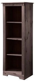 Brązowy regał z litego drewna sosnowego 50x135 cm Cubrix – Støraa