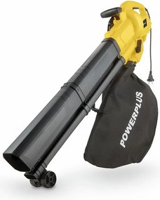 Elektryczny dmuchawa/odkurzacz do liści POWERPLUS POWEG4030 3300W, 250 km/h, worek 40L, wbudowany rozdrabniacz