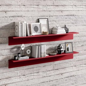 Półka wisząca JOANNE 1200 mm, Modern: czerwona