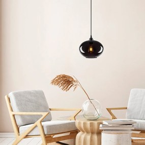Lampa wisząca ze szklanym kloszem ø 27 cm Smoked – Opviq lights