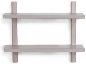 Szarobeżowa wielopoziomowa metalowa półka 60 cm Hola – Spinder Design
